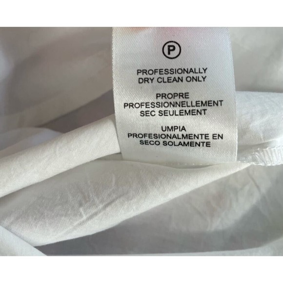 DHRUV KAPOOR Anthropologie Cotton Embroidered Button Down Shirt 3D Flowers Sz. S - Picture 9 of 11